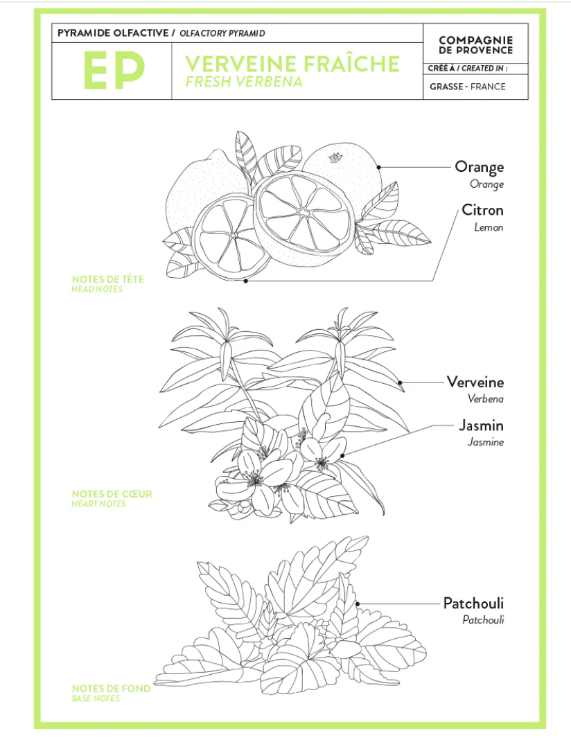 verbena: liquid soap