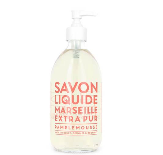 grapefruit : liquid soap